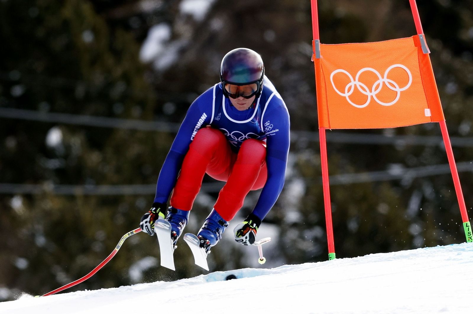 Las espectaculares fotos del descenso masculino en los Juegos Olímpicos de invierno