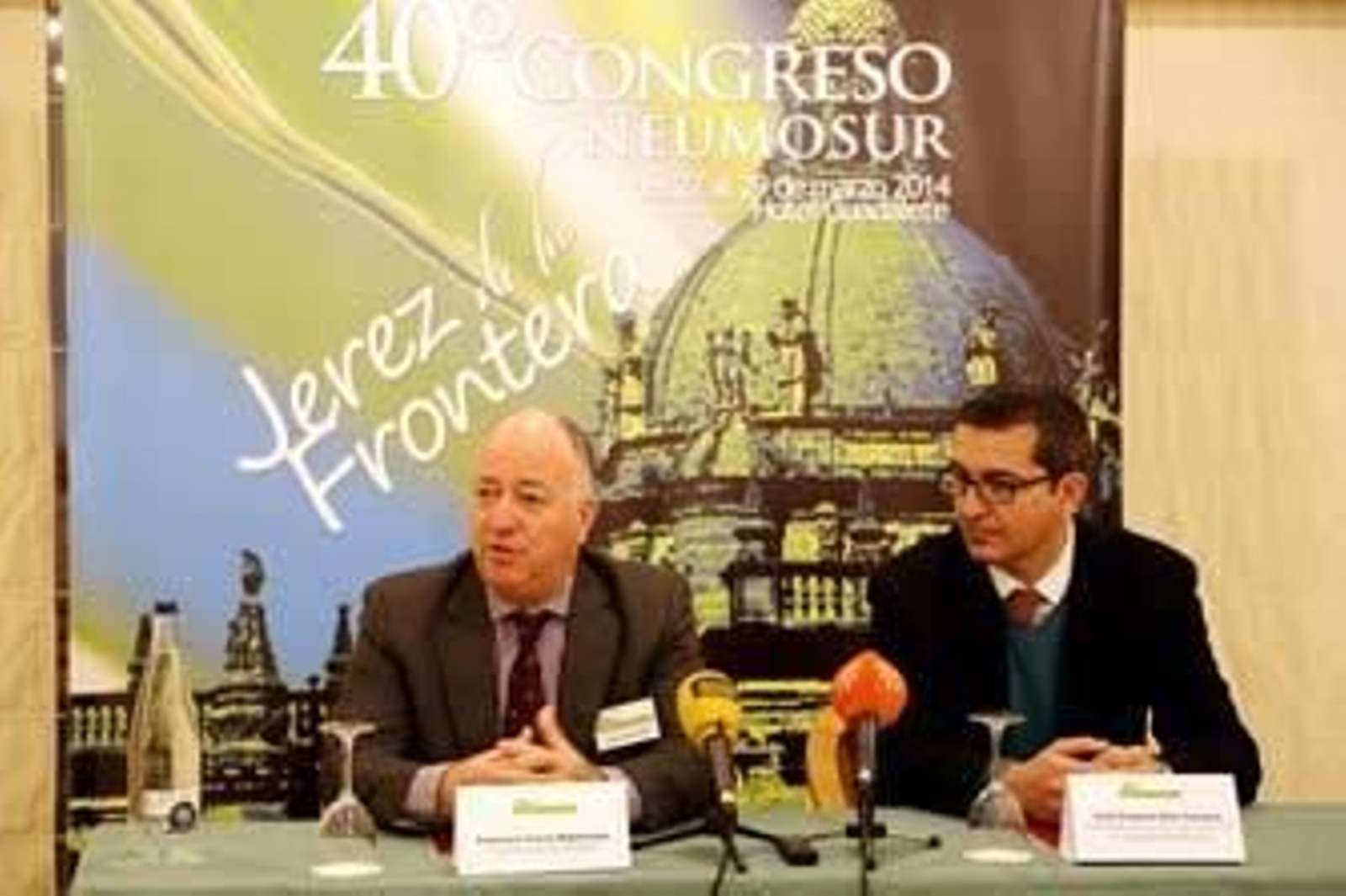 Francisco Casas y José Gregorio Soto, ayer, durante la presentación del congreso. /Manuel Aranda