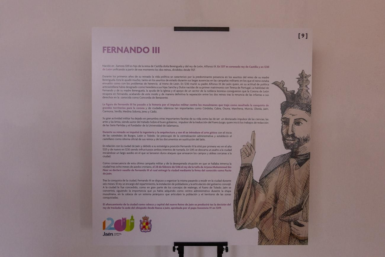 Reapertura del Salón Mudéjar tras su restauración, coincidiendo con la inauguración de la exposición 'Jaén: 825-2025' conmemorativa del 1.200 aniversario