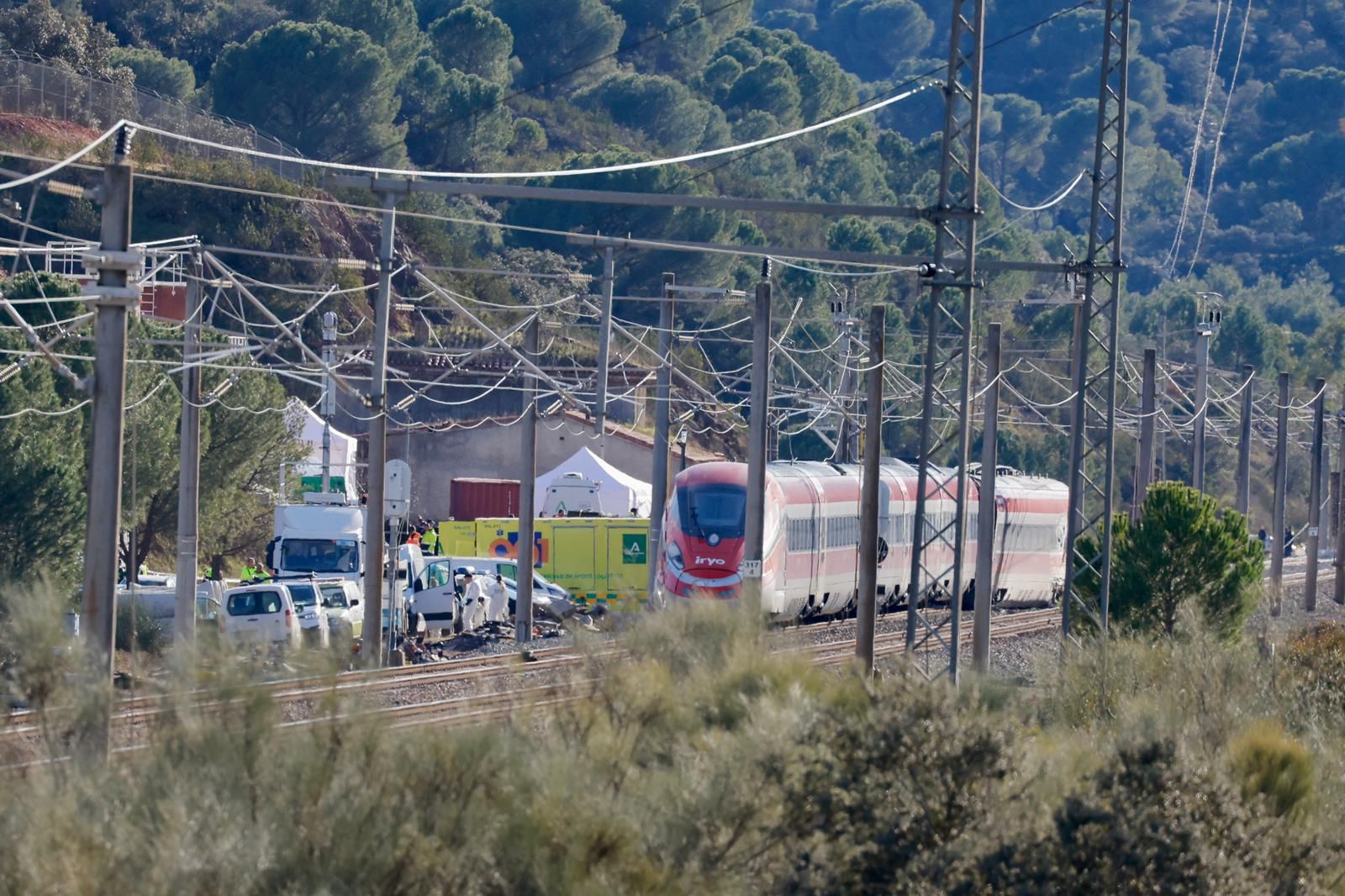 Los trenes accidentados en la localidad cordobesa de Adamuz