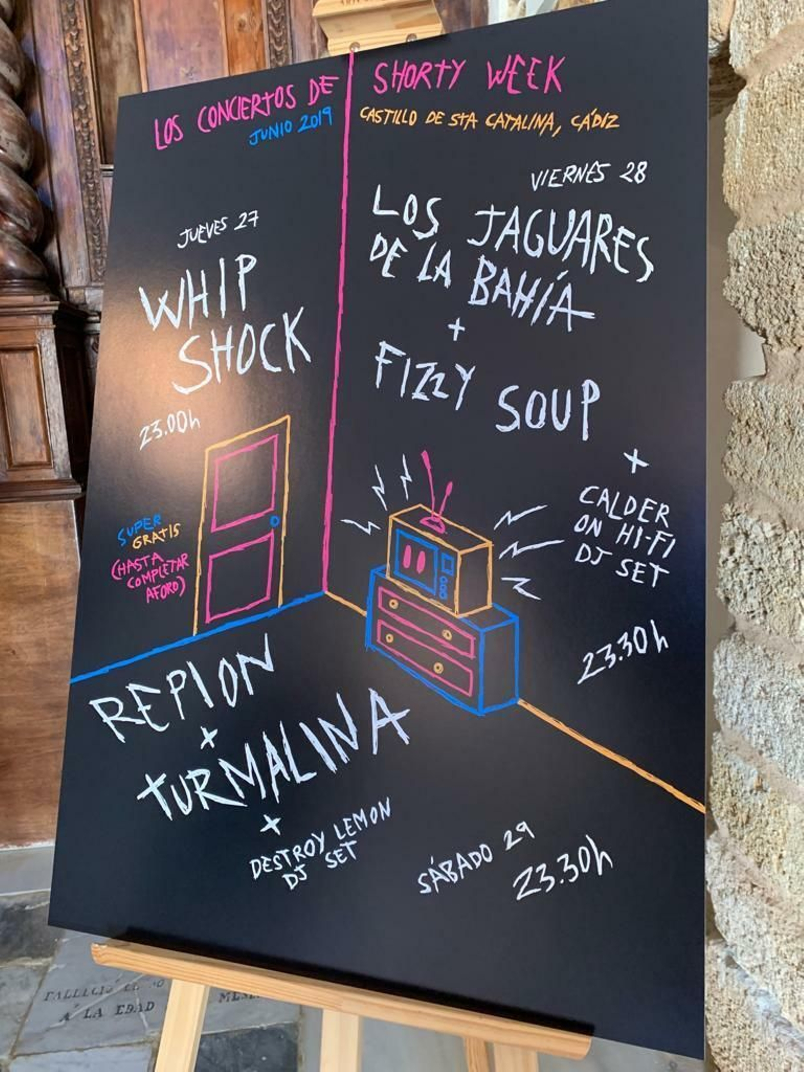 Imagen del cartel del VI Shorty Week para los conciertos