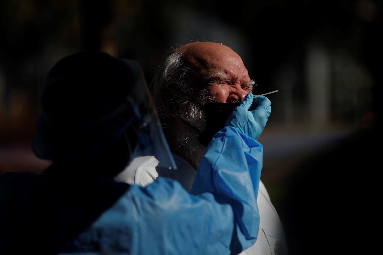 Una prueba efectuada por un sanitario