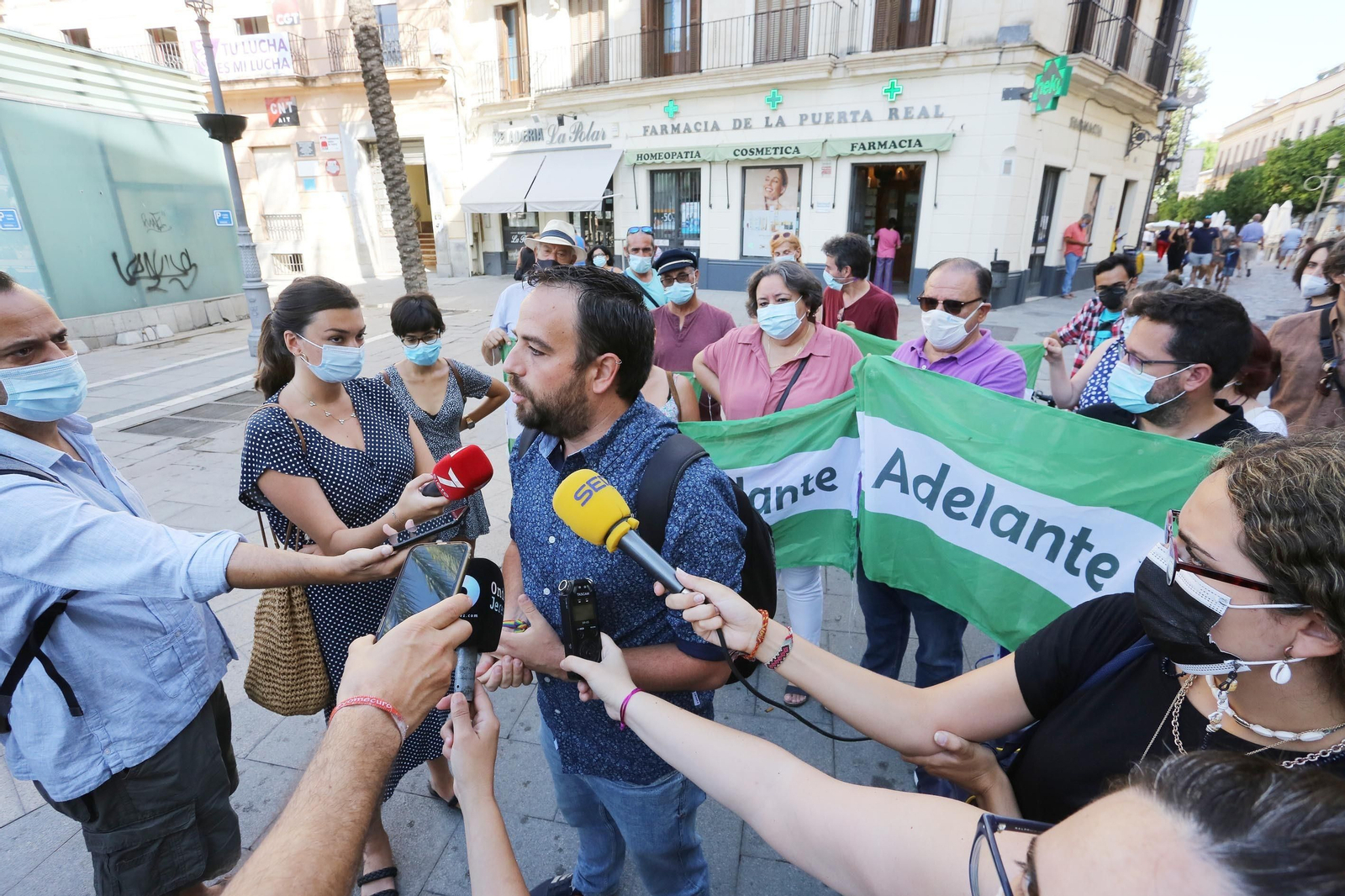 Ángel Cardiel, esta mañana en su comparecencia ante los medios.