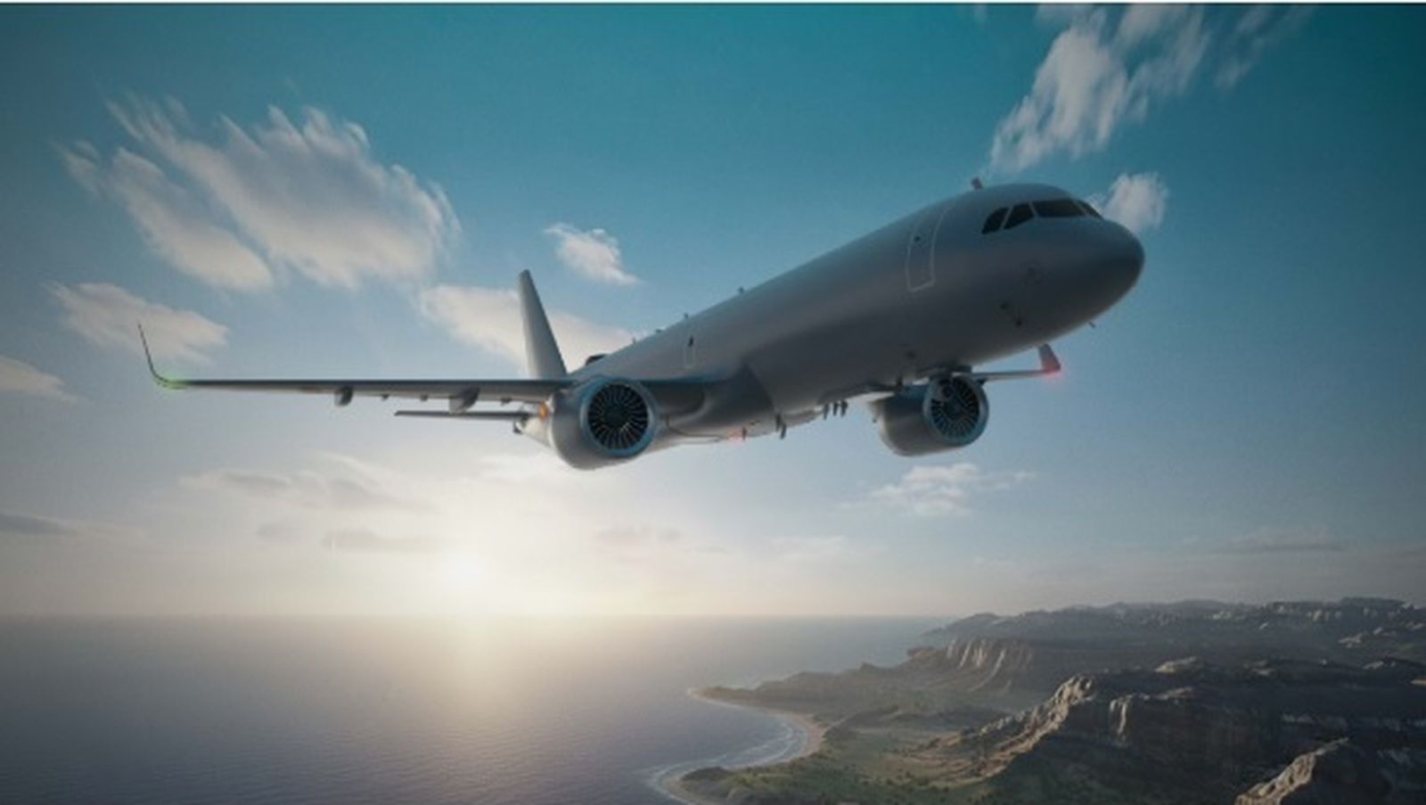 Recreación de un aparato de Airbus