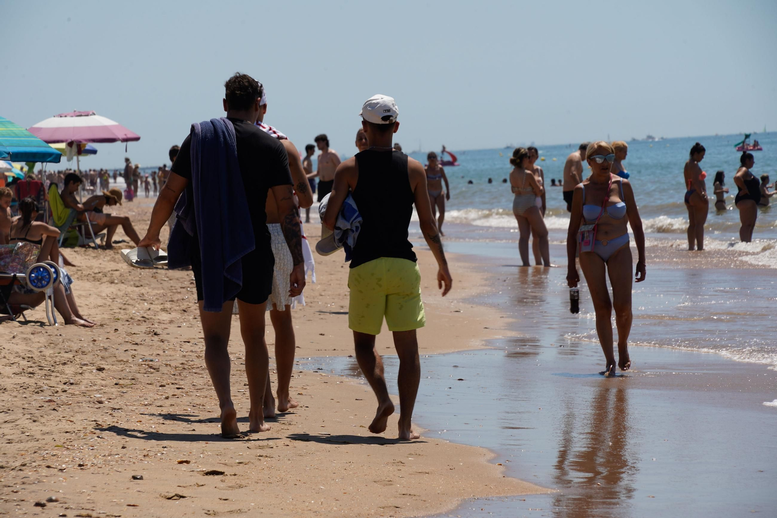 Imágenes de las playas de Huelva el sábado 17 de agosto