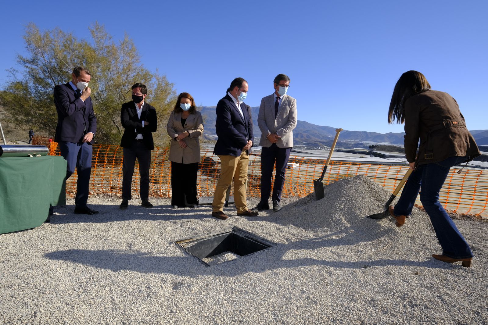 Fotogaleria visita obras Canal de Benínar. Berja (Almería)