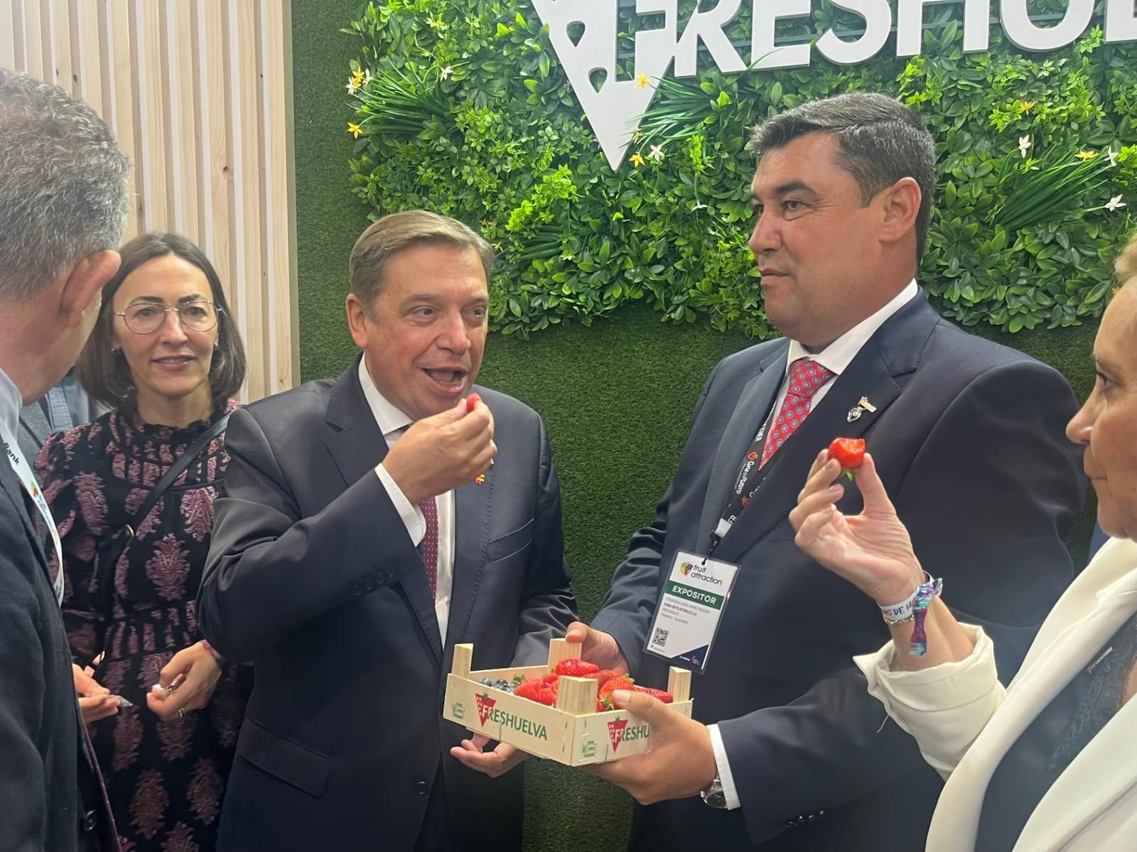 Imágenes de la participación de Huelva en la primera jornada de Fruit Attraction 2024