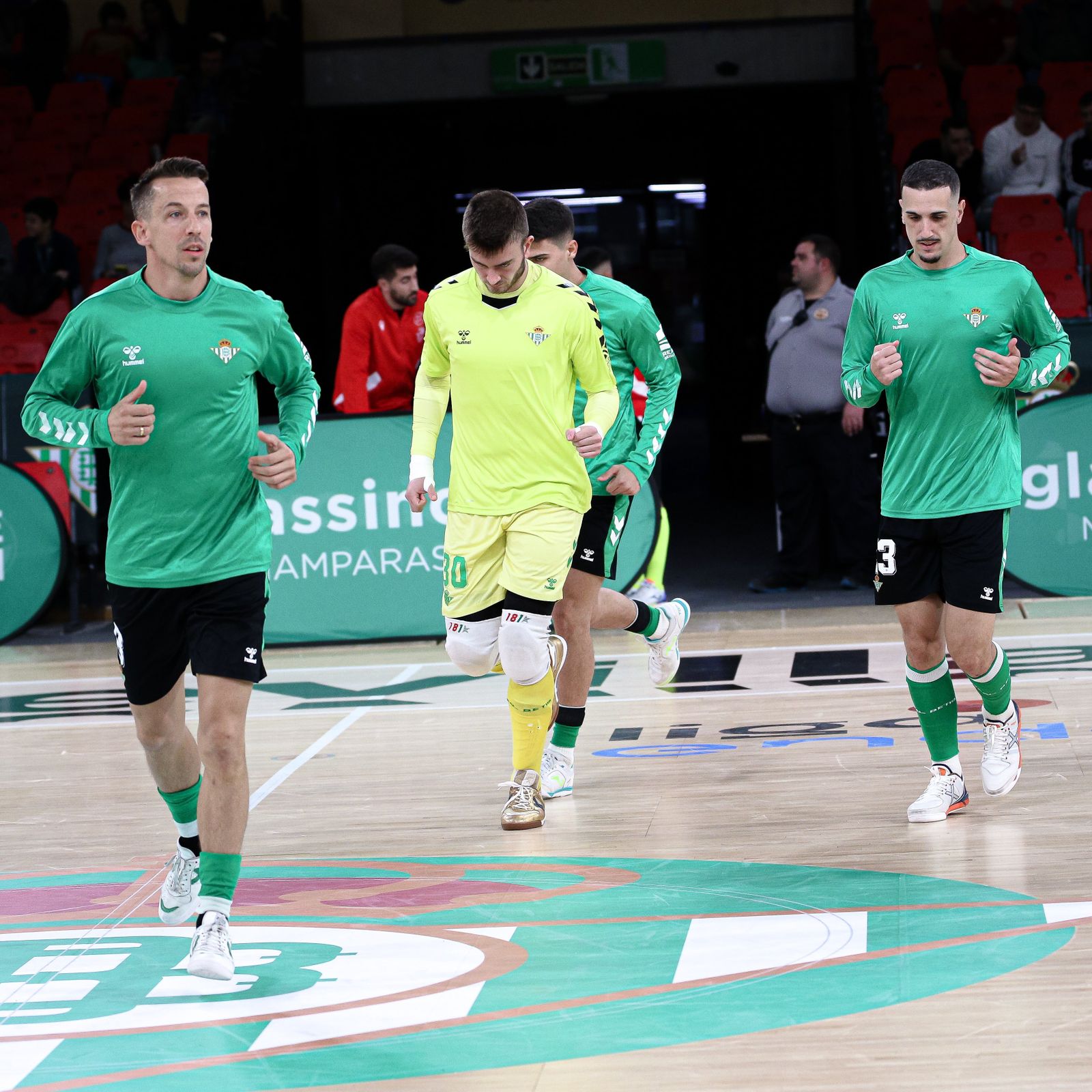 Lin, Raúl y Piqueras en un entrenamiento de esta semana.