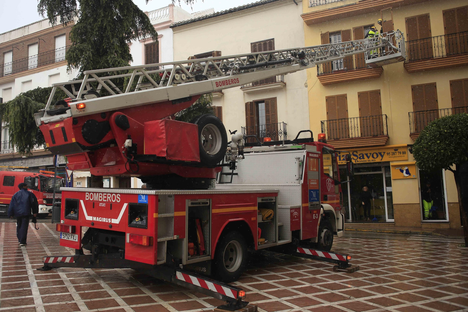 Temporal de viento y lluvia en la provincia