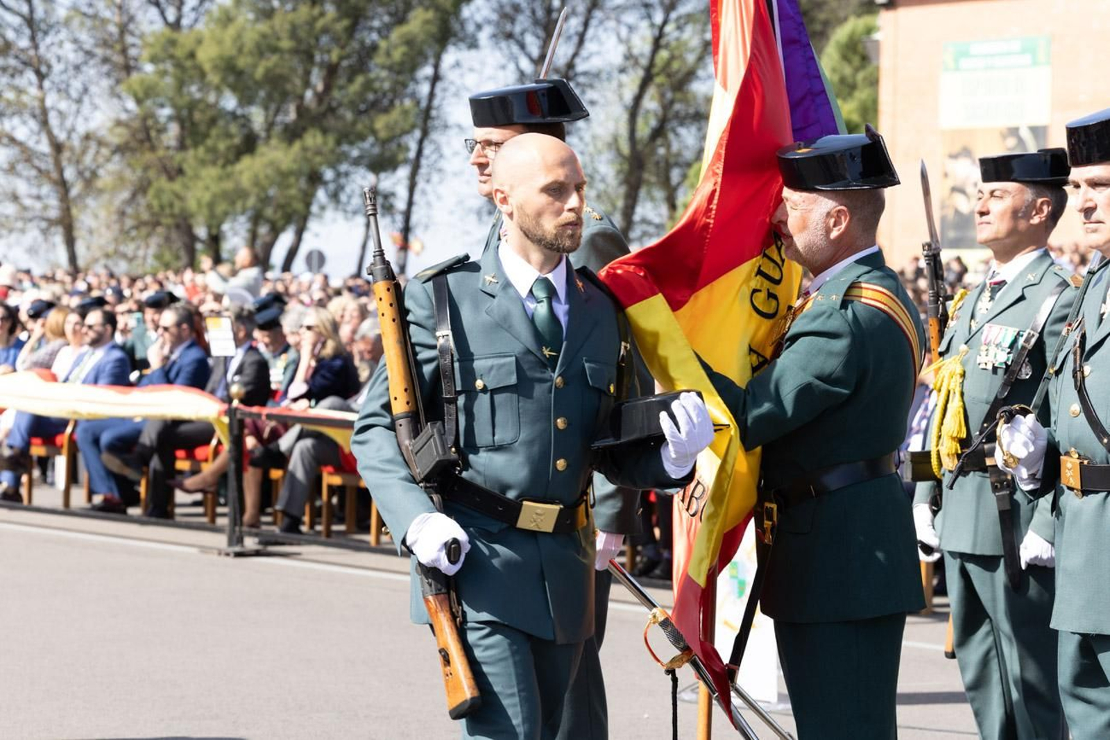 Acto de jura de bandera de la 130ª promoción de guardias civiles de la Academia de Baeza