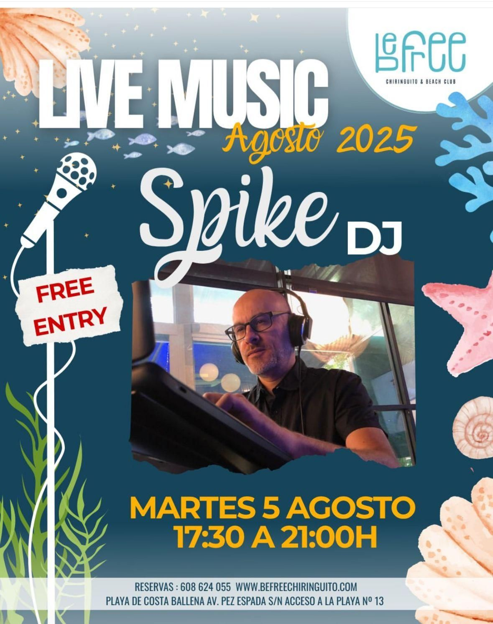 Spike Dj, en BeFree, Chipiona..jpeg