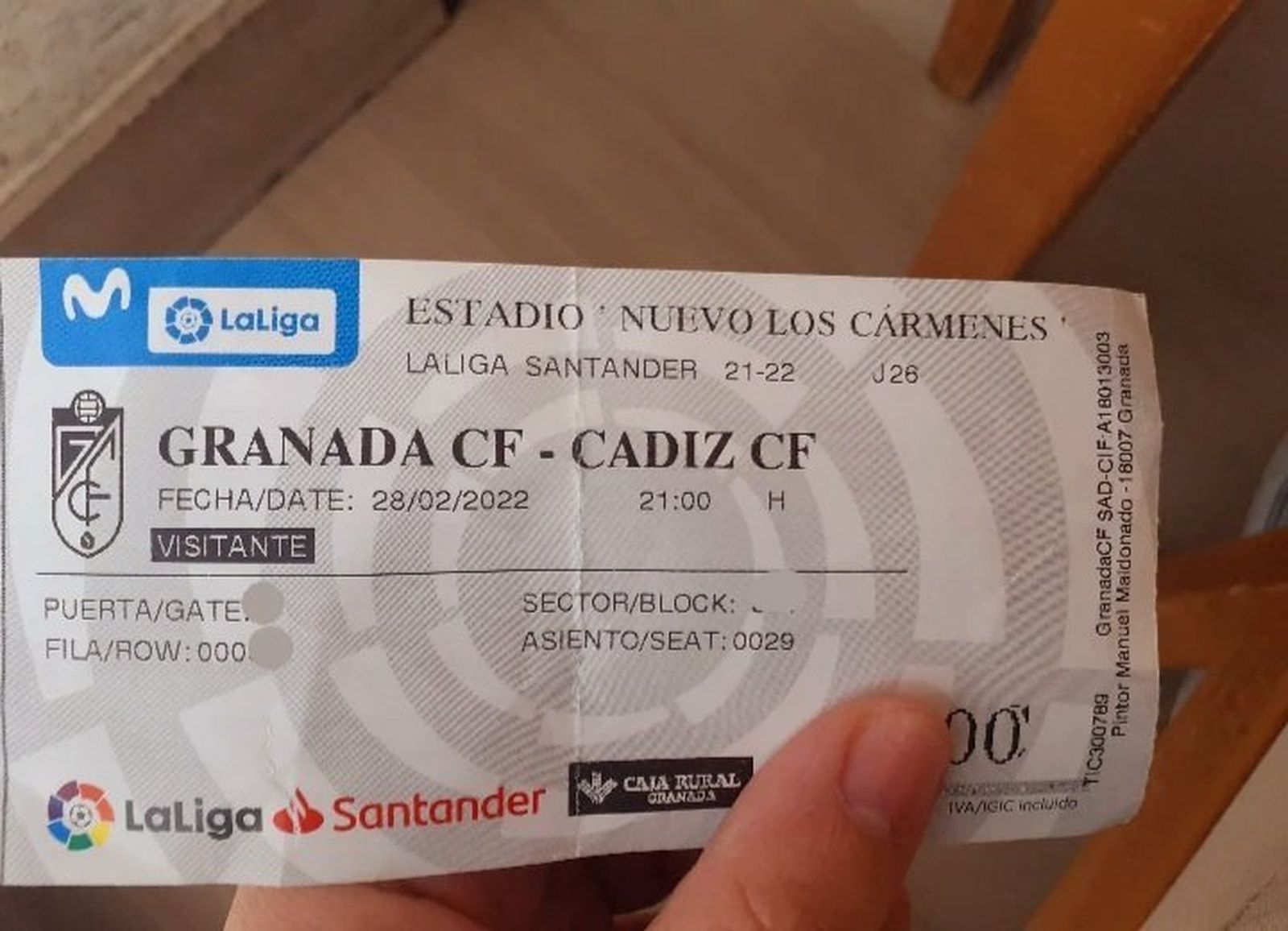 Buscan al dueño de una entrada para el Granada CF-Cádiz