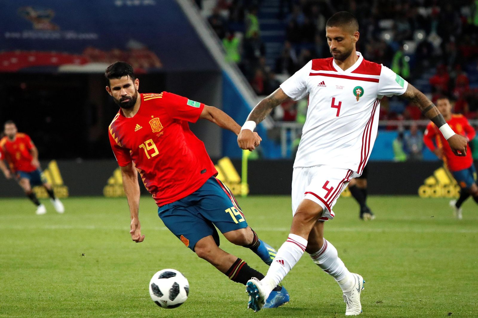 Las imágenes del España-Marruecos