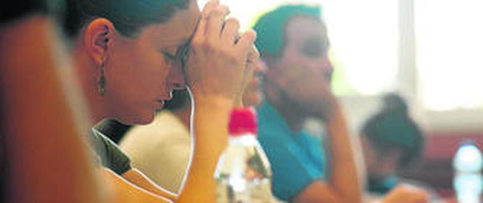 Opositores de magisterio en la convocatoria celebrada en el año 2011.