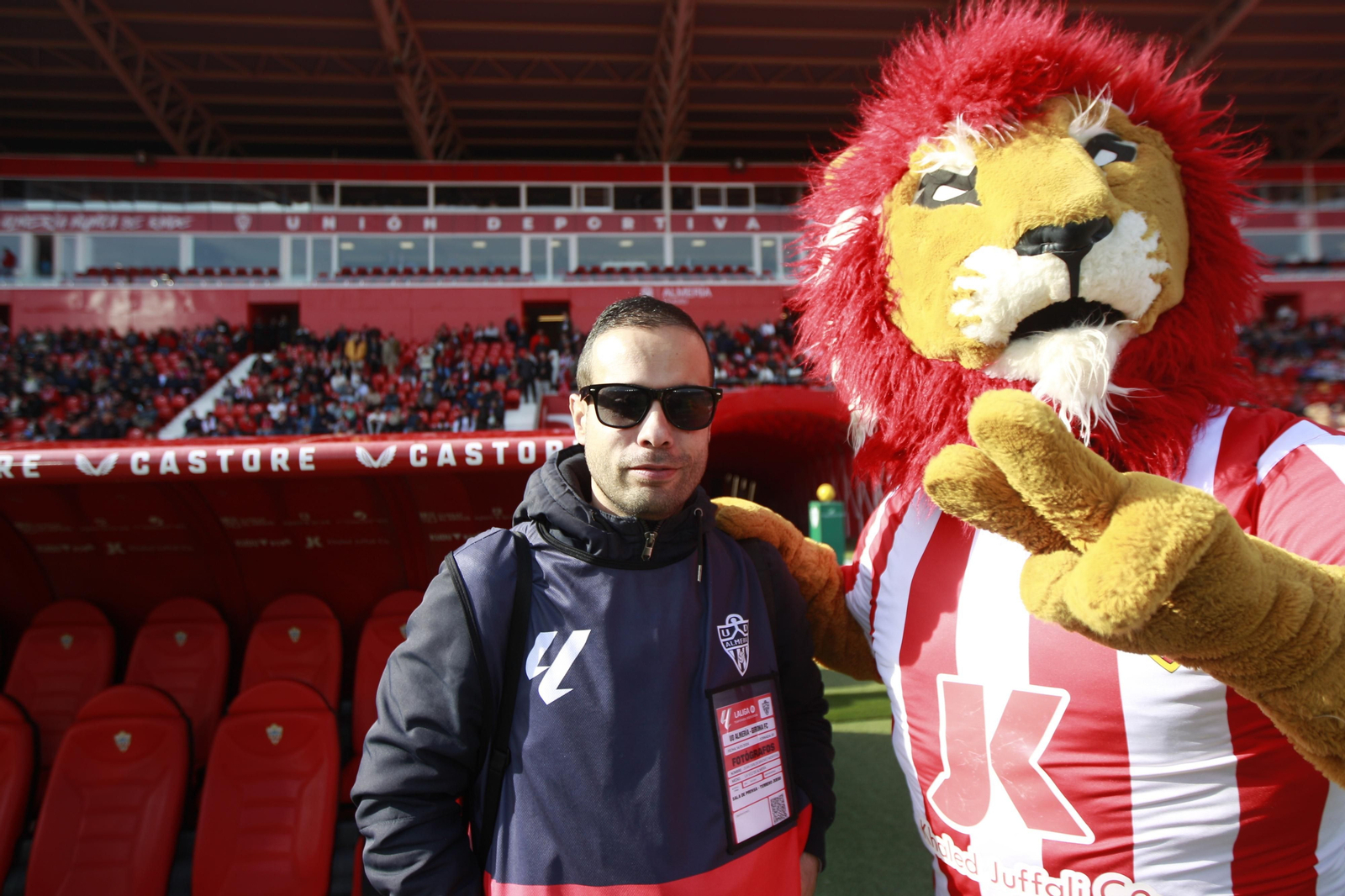 Las mejores imágenes del partido de fútbol U.D. Almería-Girona F.C.