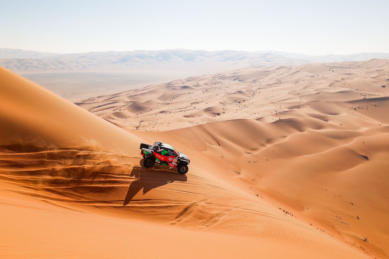 Las mejores fotos del Dakar por las dunas