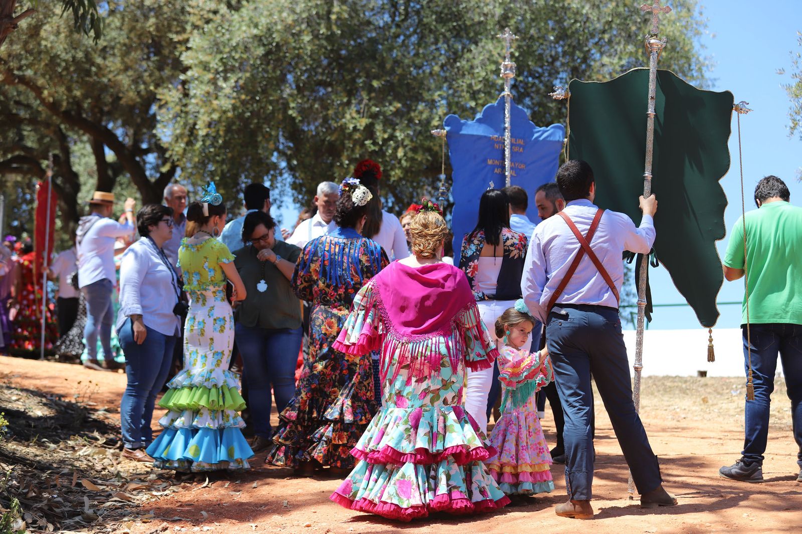 Imágenes de la presentación de las hermandades filiales ante la Virgen de Montemayor