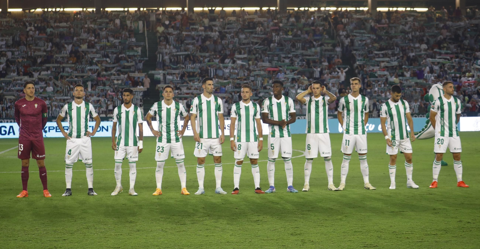 El once inicial del Córdoba CF en su último partido de liga. El once inicial del Córdoba CF en su último partido de liga.