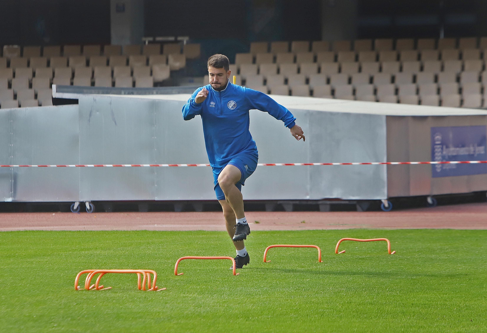 MIka, en el entrenamiento de este jueves del Xerez DFC en Chapín.