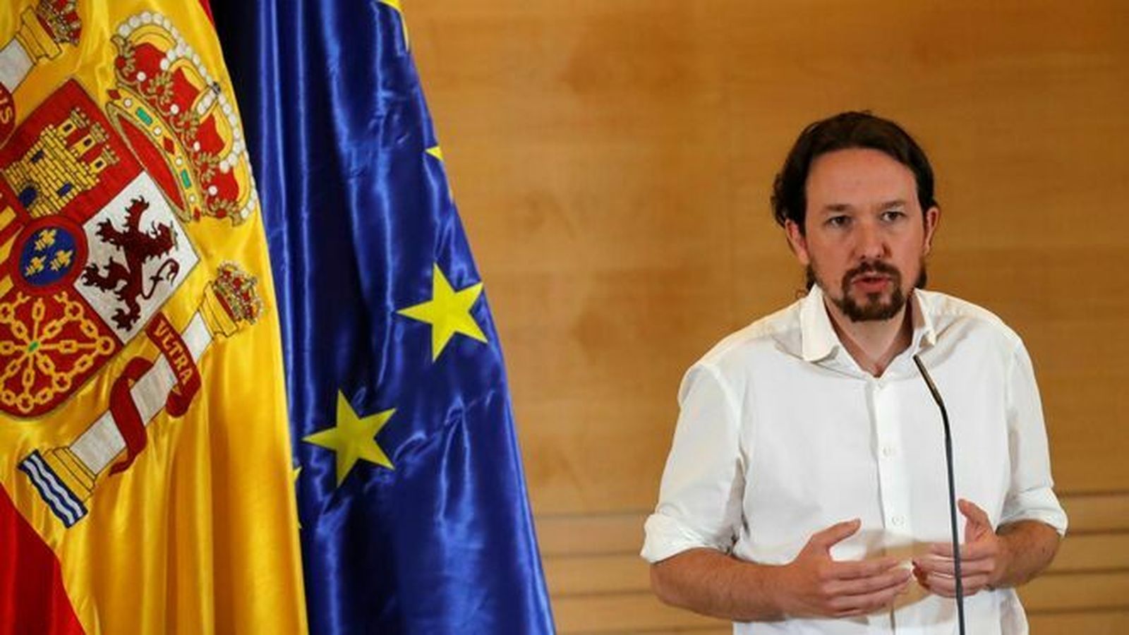 Pablo Iglesias en una intervención.
