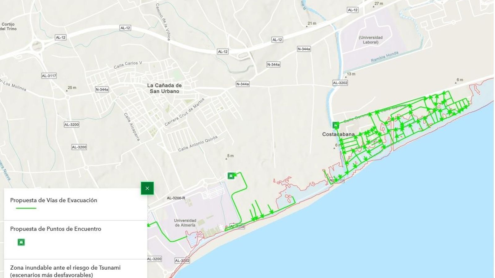 ALMERÍA (UNIVERSIDAD Y COSTACABANA)