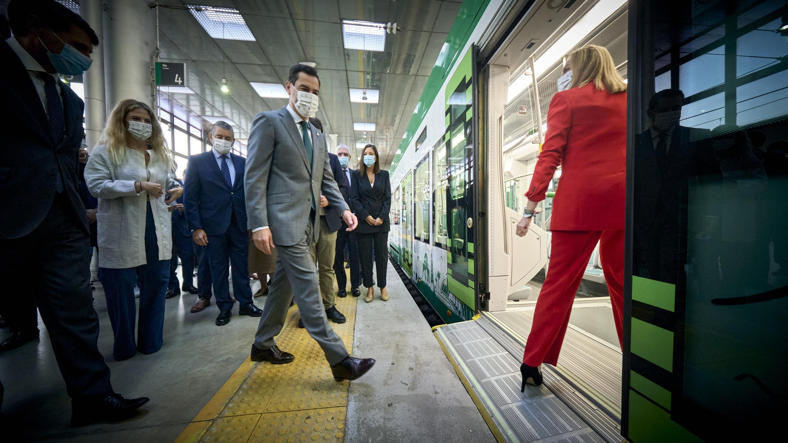 Viaje inaugural del tranvía Cádiz - Chiclana