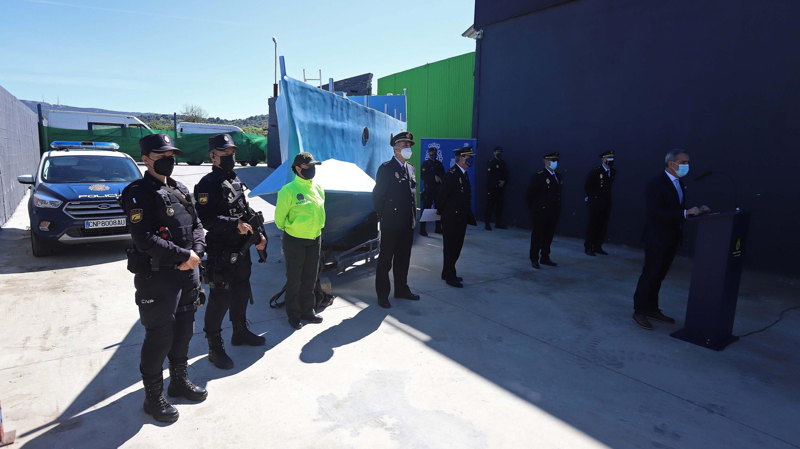 Primer  'narcosubmarino' localizado en España