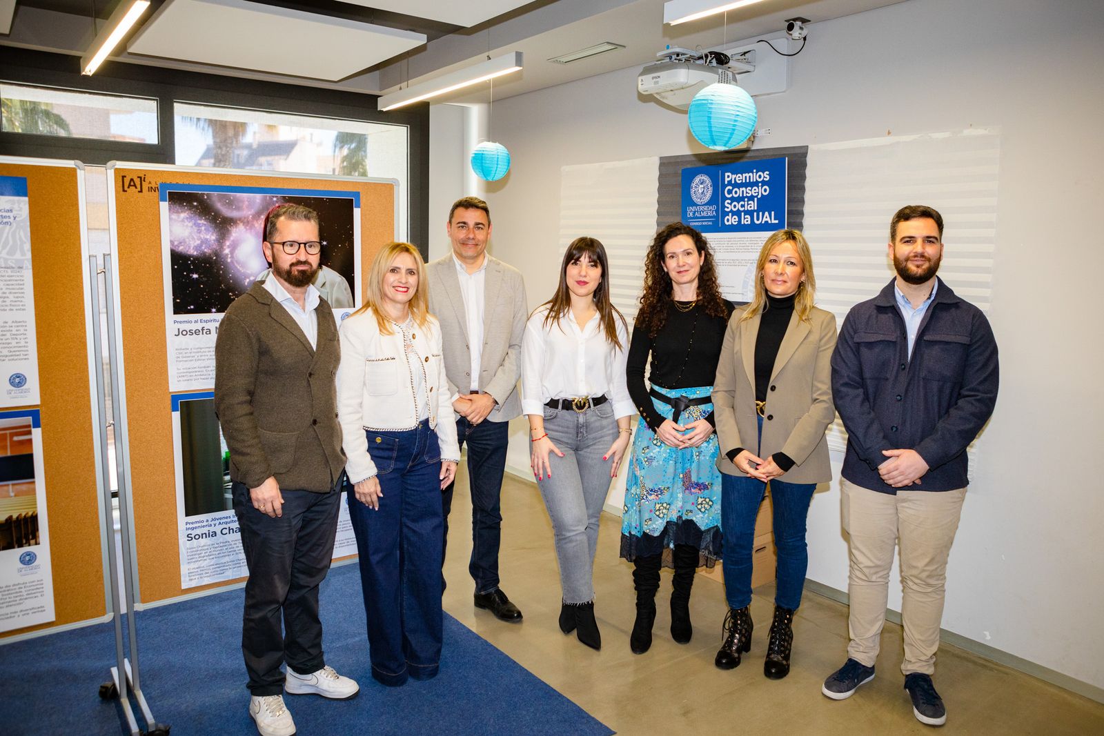 Inauguración de la exposición del Consejo Social de la UAL.