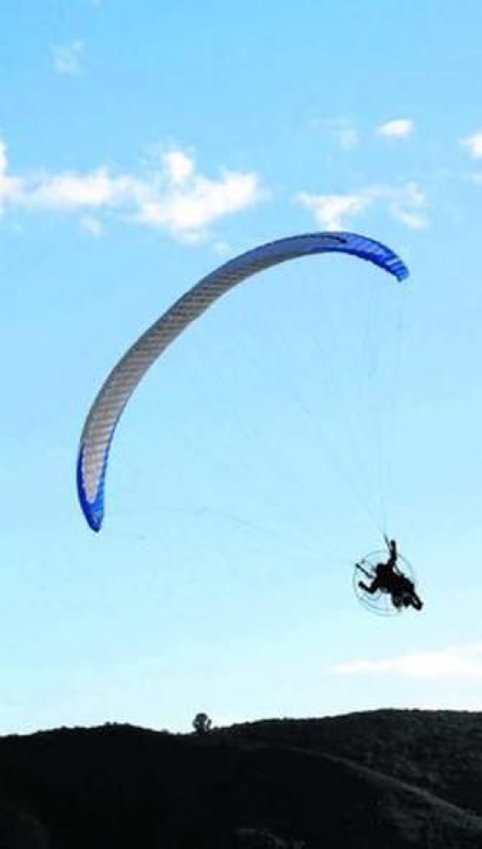 Un aficionado durante una de las pruebas de la concentración.