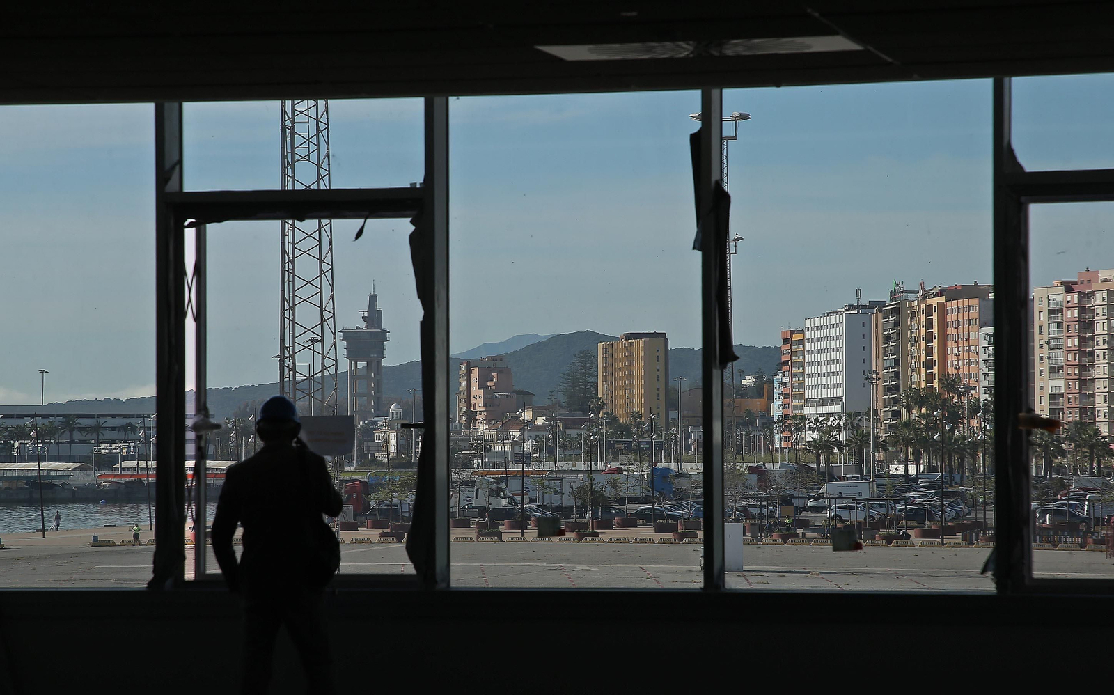 Fotos de la visita a las obras del Centro de Innovación de la UCA del Lago Marítimo en Algeciras