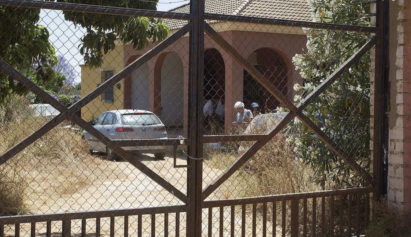 La casa donde ocurrieron los hechos, la mañana de este martes.