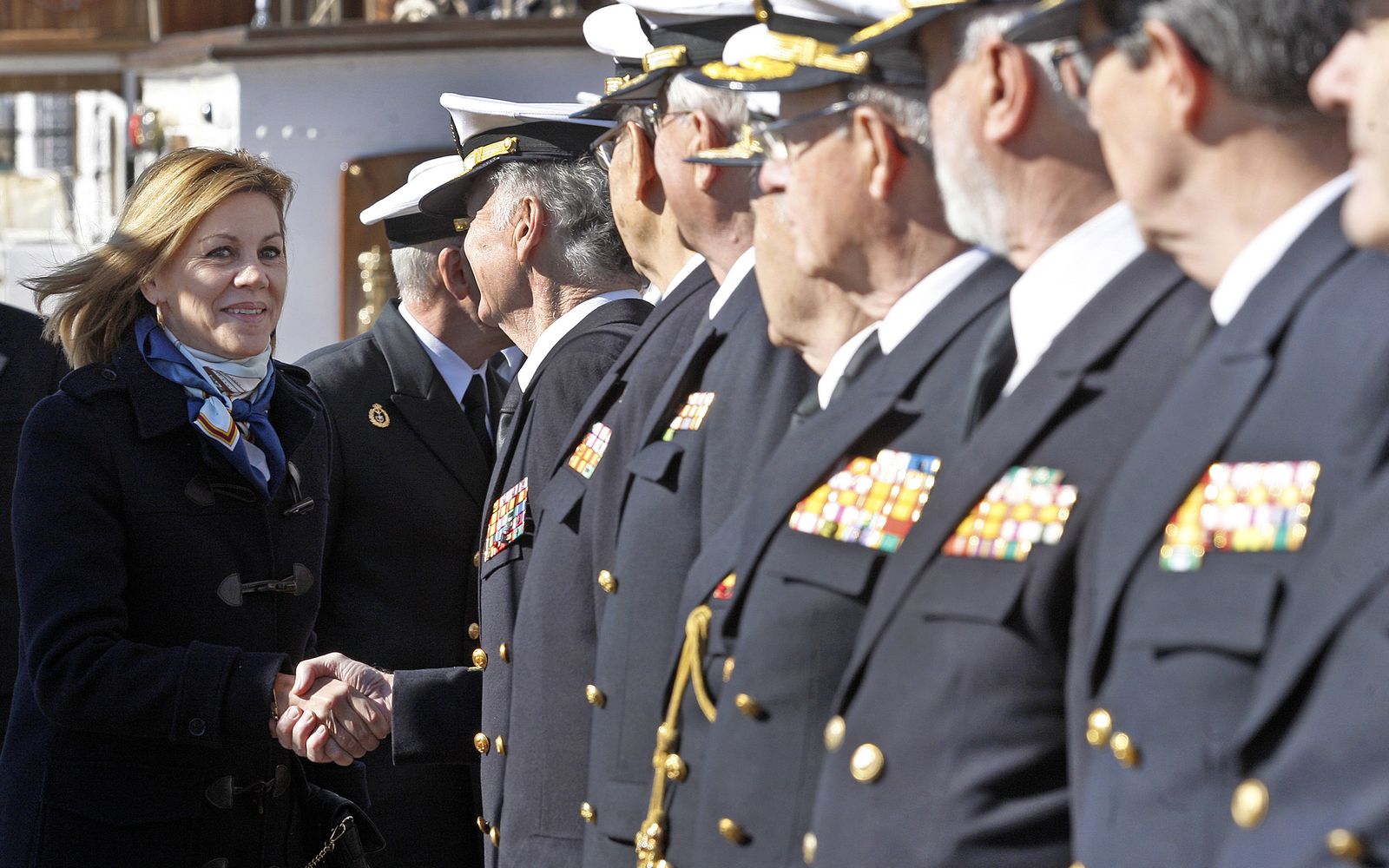 Visita de los Reyes al Juan Sebastián de Elcano