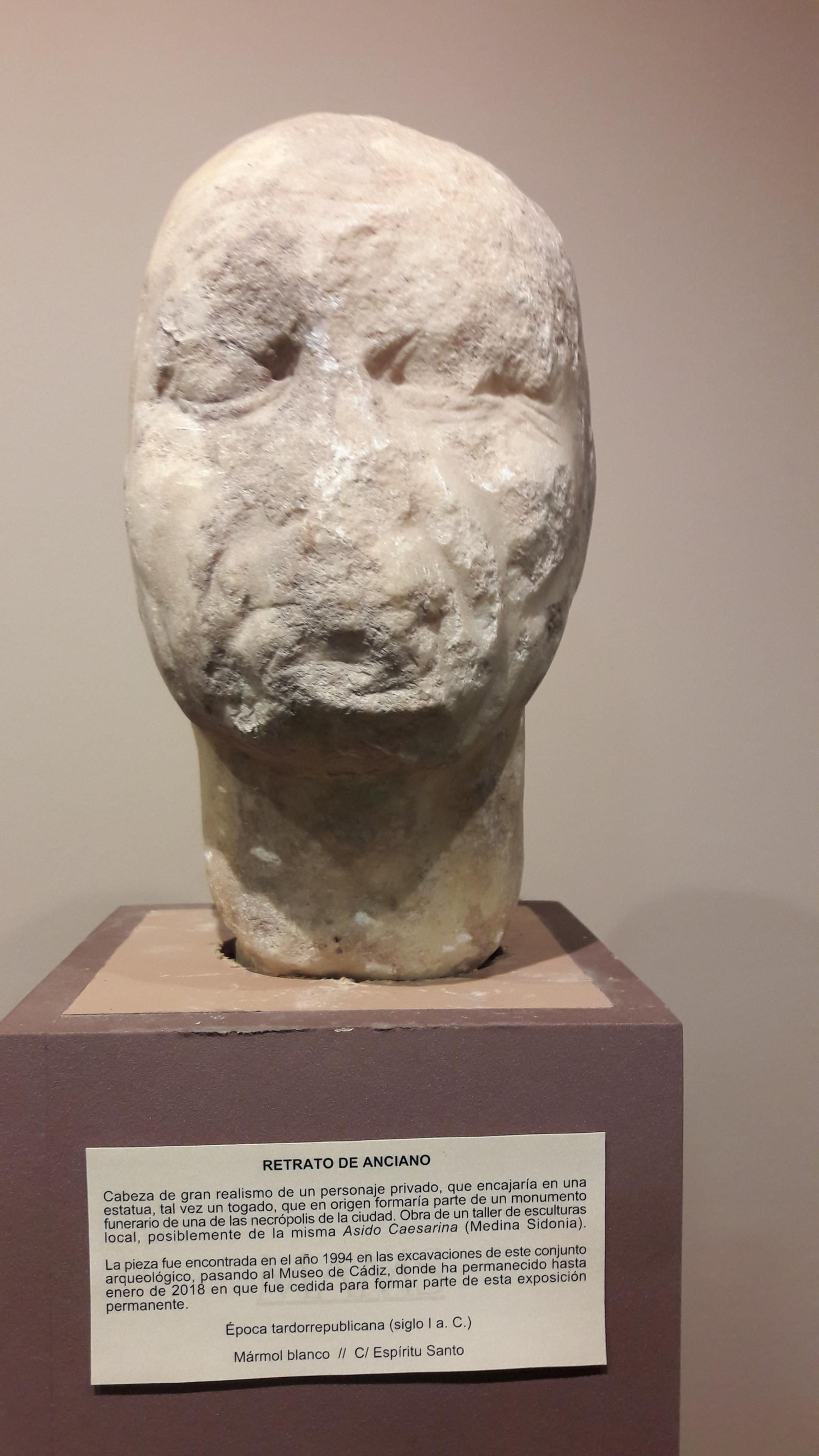 El Museo de Medina aumenta su fondo con una cabeza romana