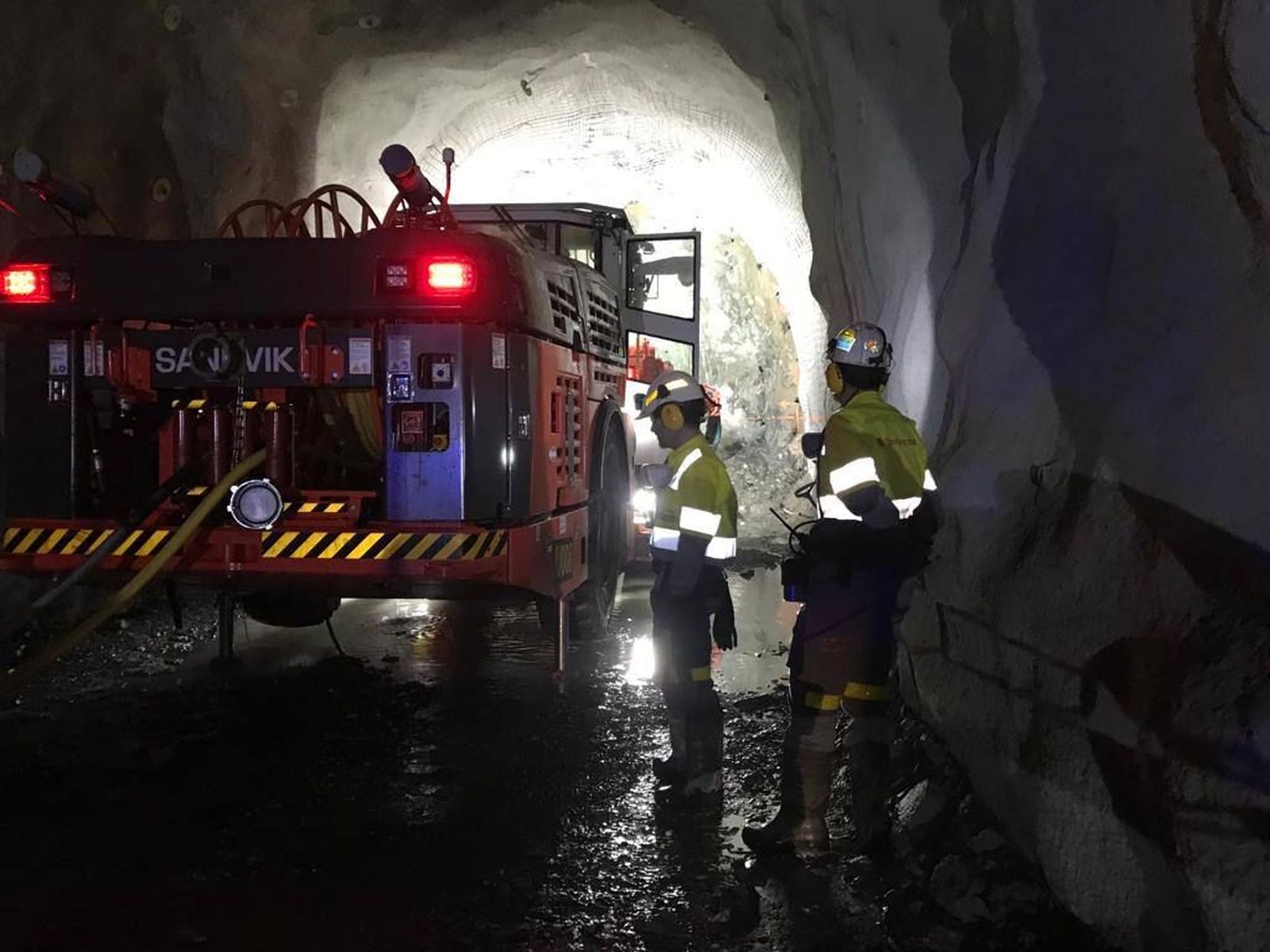 Operación en las minas de Matsa con la nueva tecnología.