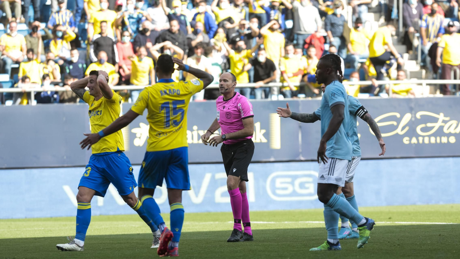 Las imágenes del partido entre el Cádiz y el Celta