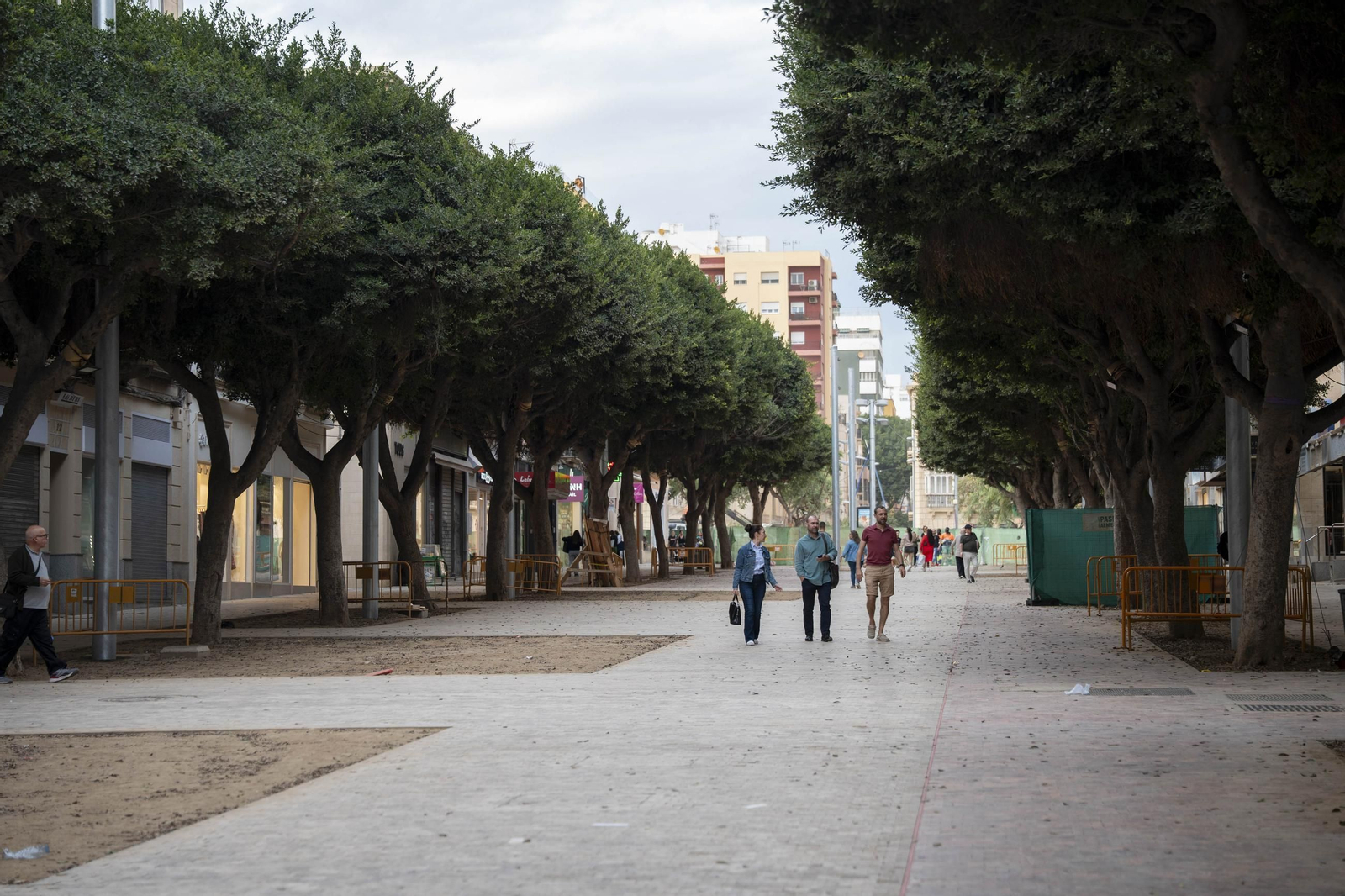 Las imágenes de las obras del paseo de Almería