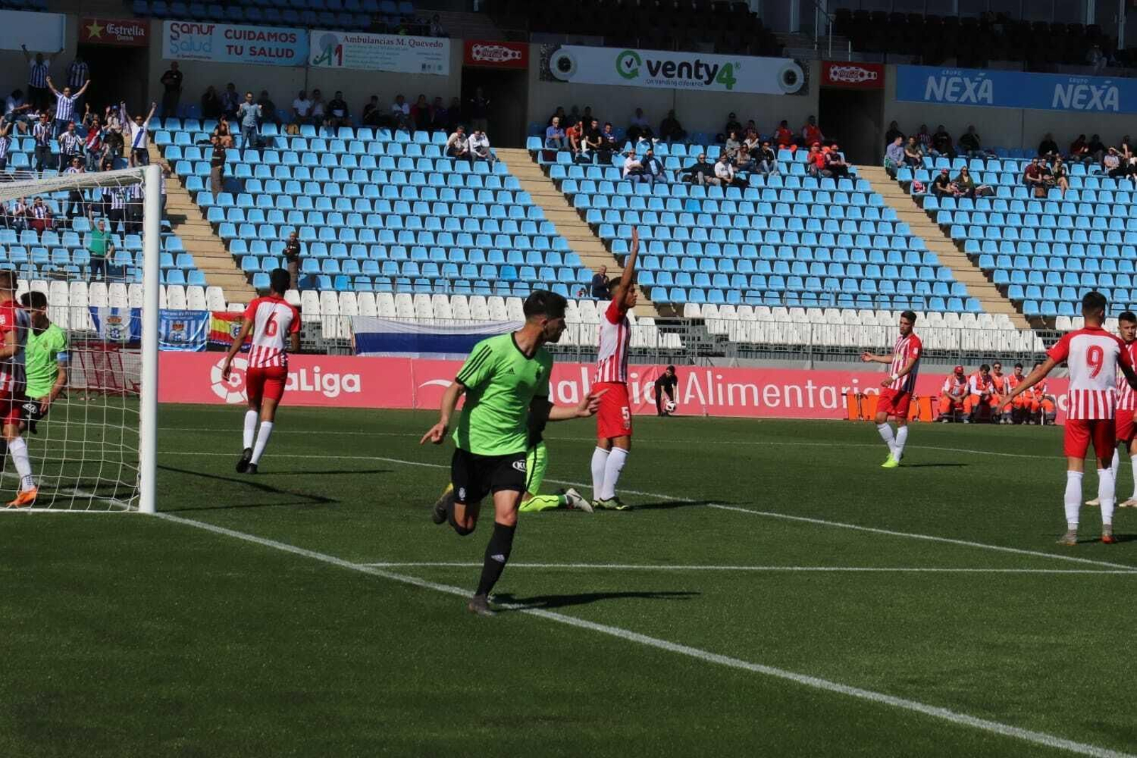 Caye Quintana celebra el tanto del empate.