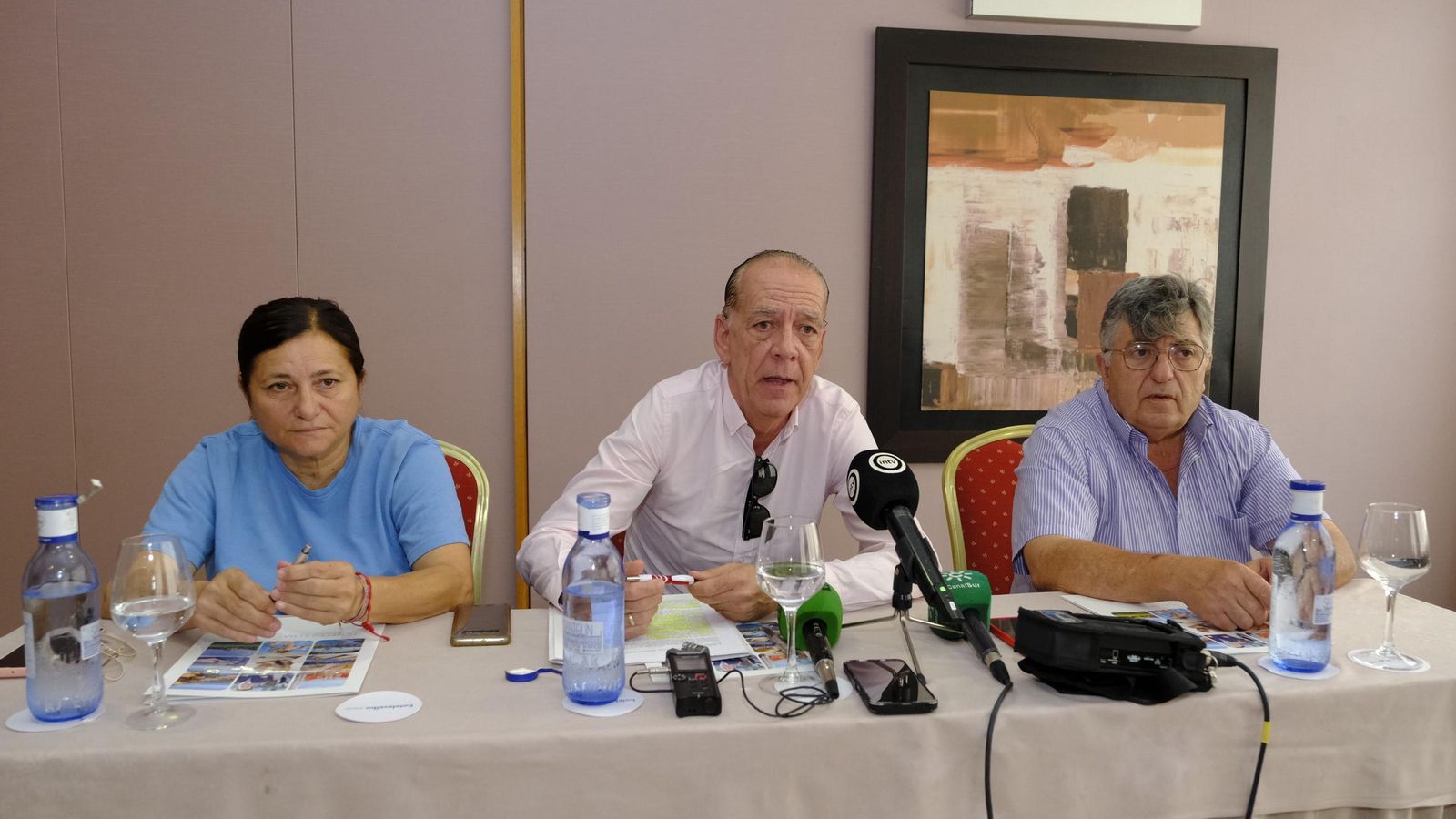 Encarna Ferrer, Manuel Fitas y Manuel Maldonado.