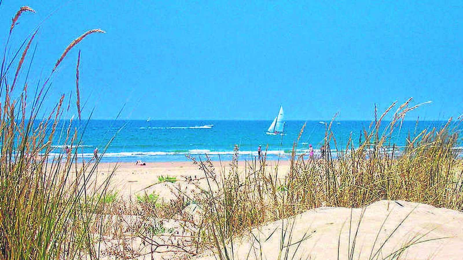 Una de las playas naturales de Punta Umbría