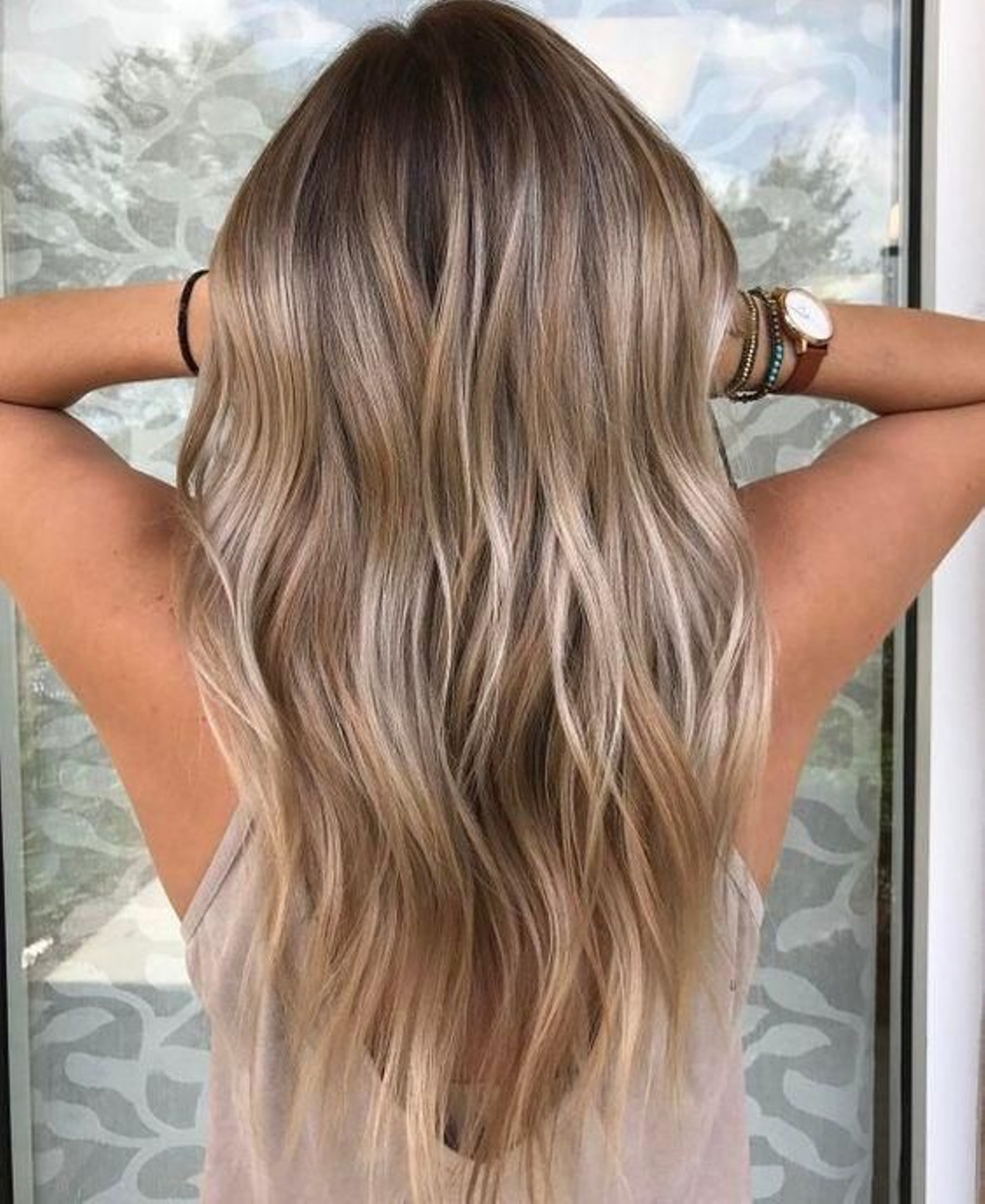 Mechas color melting.