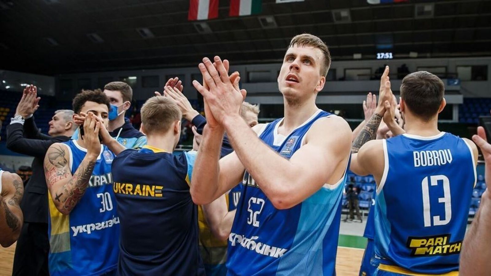 Volodymyr Gerun, en un encuentro con Ucrania.