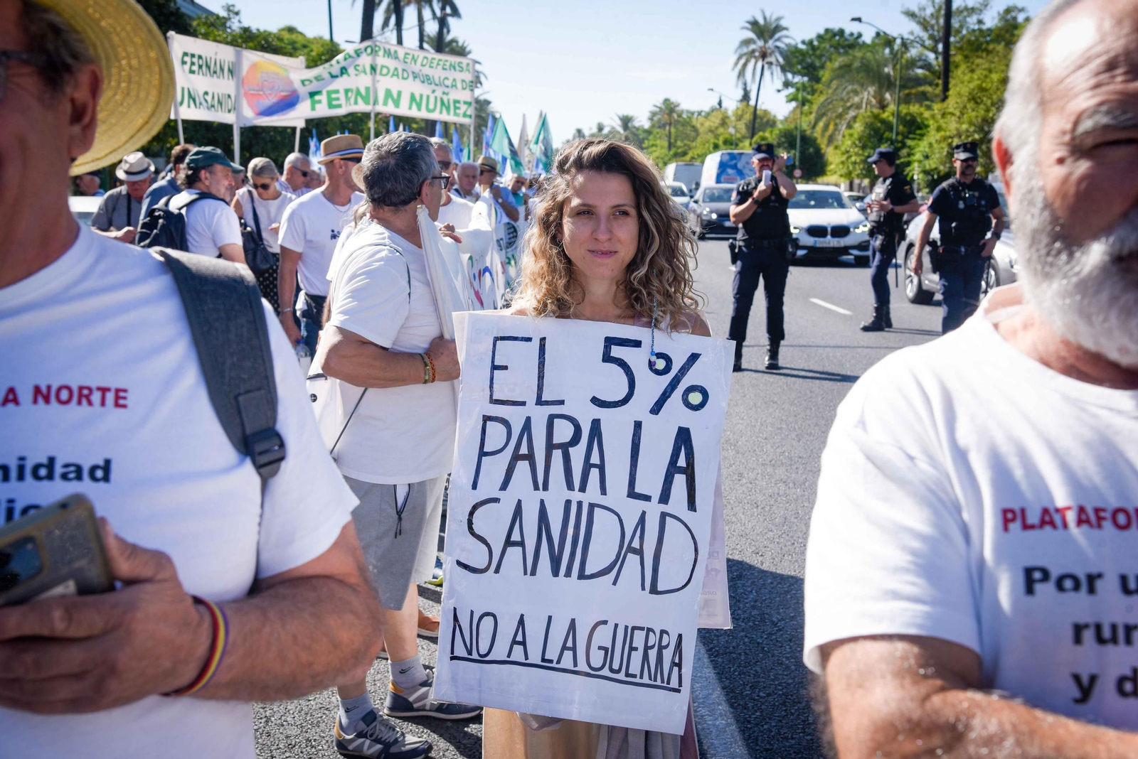 Protesta por la sanidad pública en Andalucía