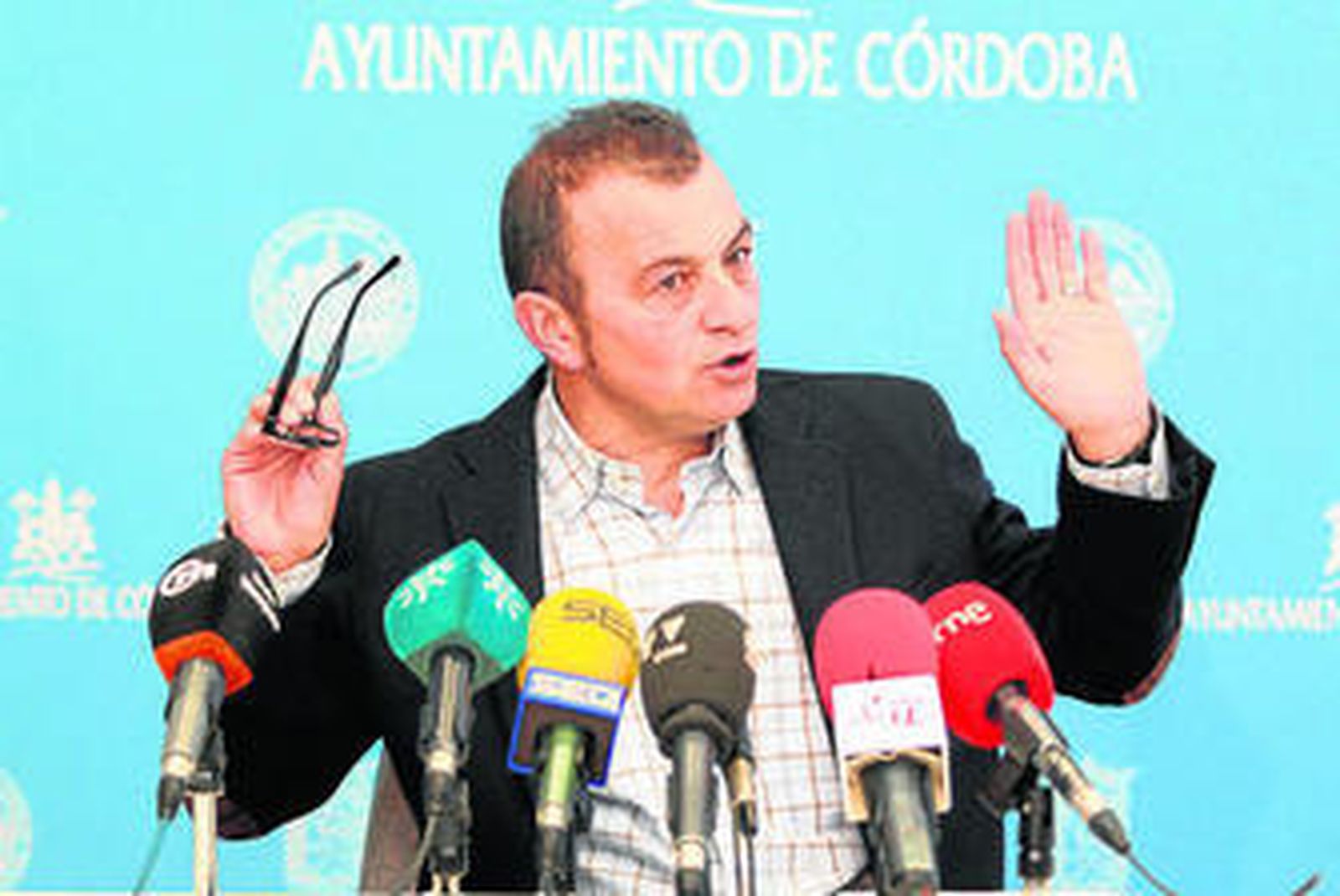 Francisco Tejada, ayer en el Ayuntamiento.