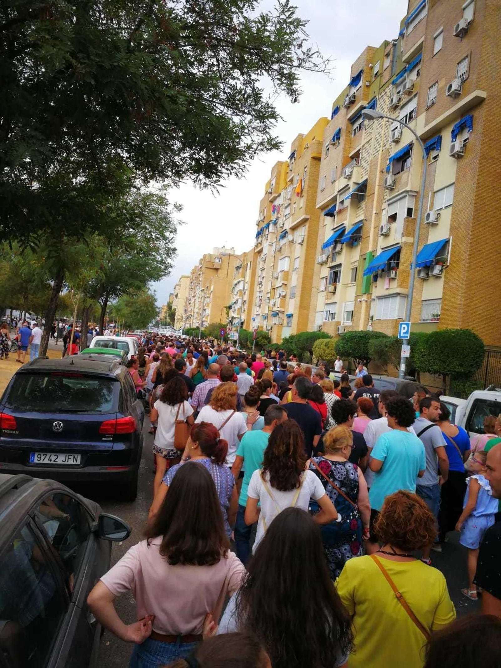 Imágenes de la manifestación en Pino Montano