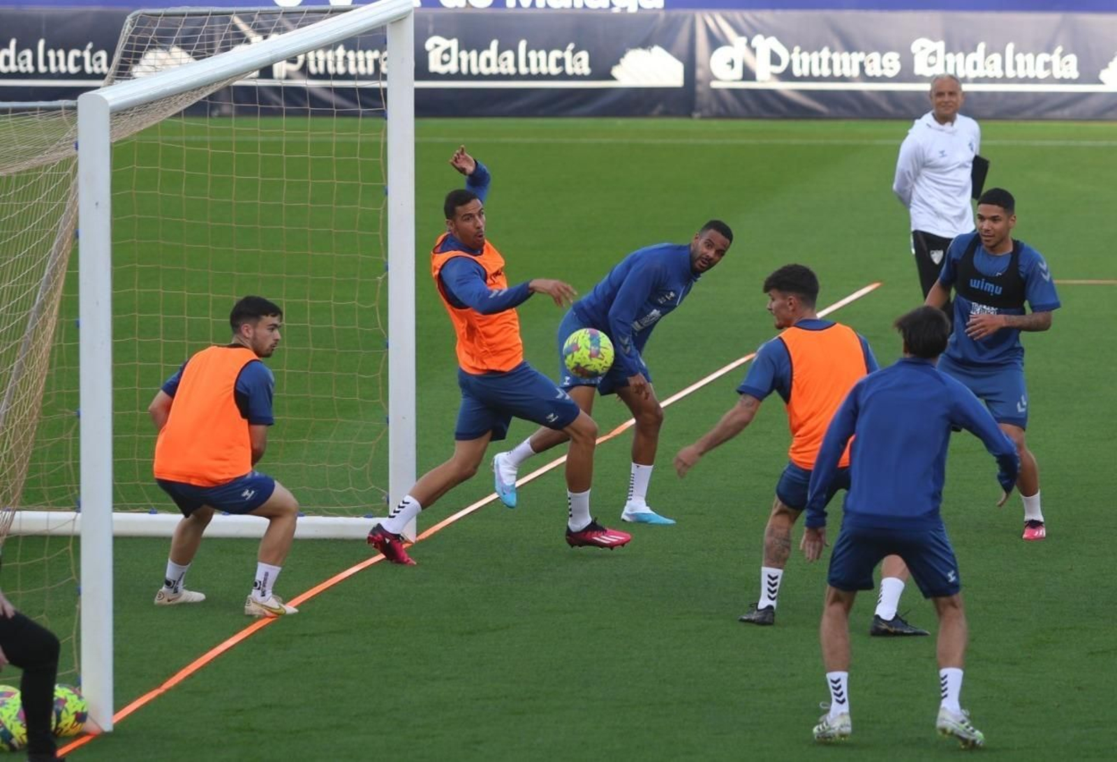 Las imágenes de la sesión vespertina del Málaga CF
