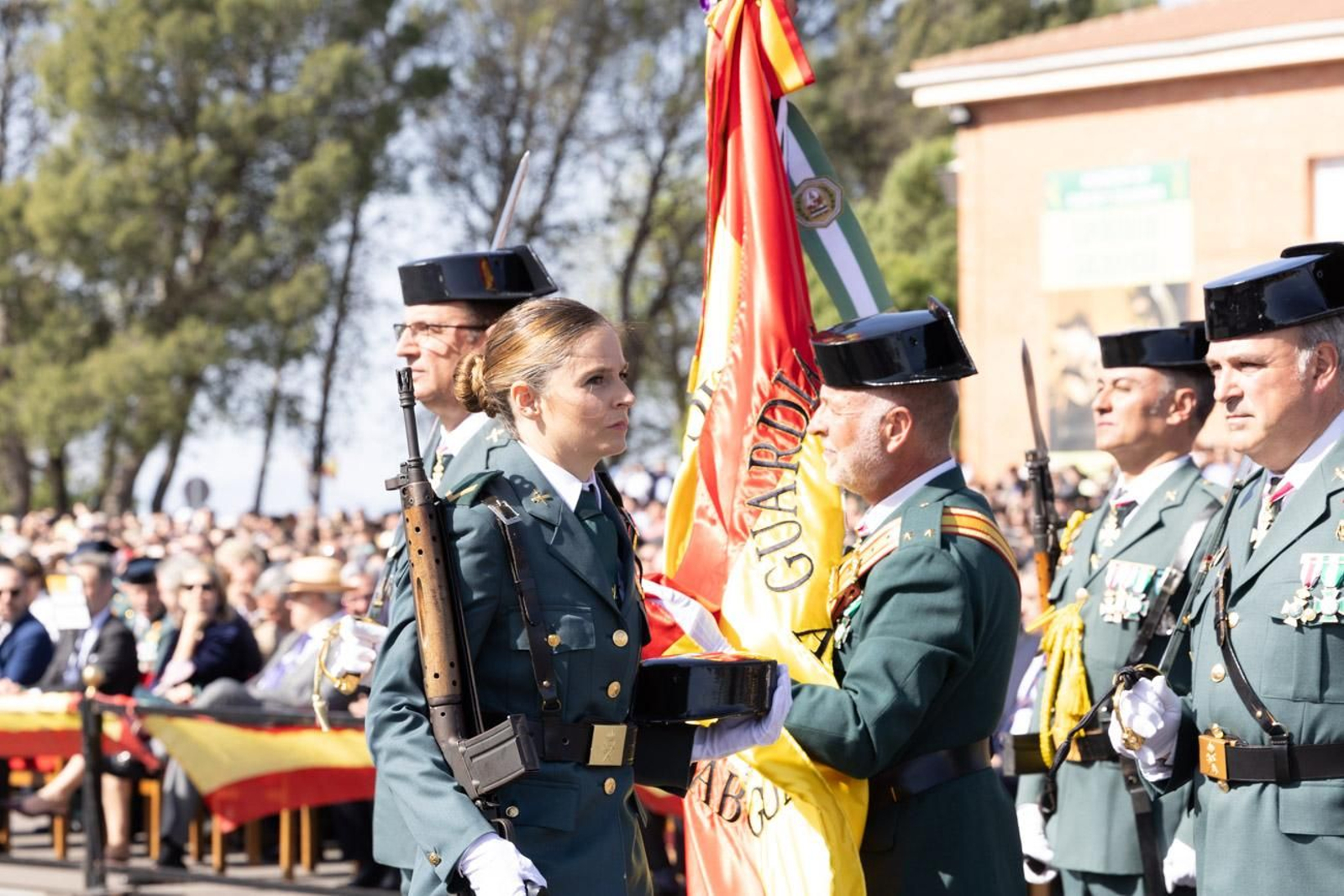 Acto de jura de bandera de la 130ª promoción de guardias civiles de la Academia de Baeza