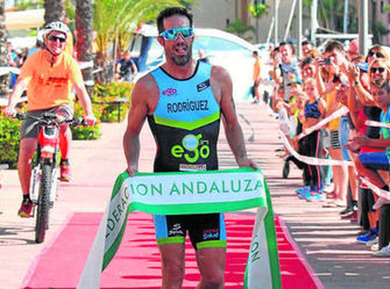 Germán Rodríguez, el campeón absoluto ayer en San Roque.