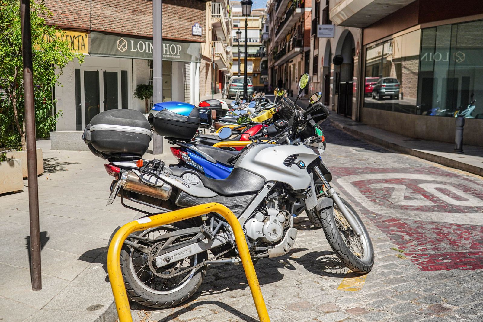 Aparcamiento de motos.