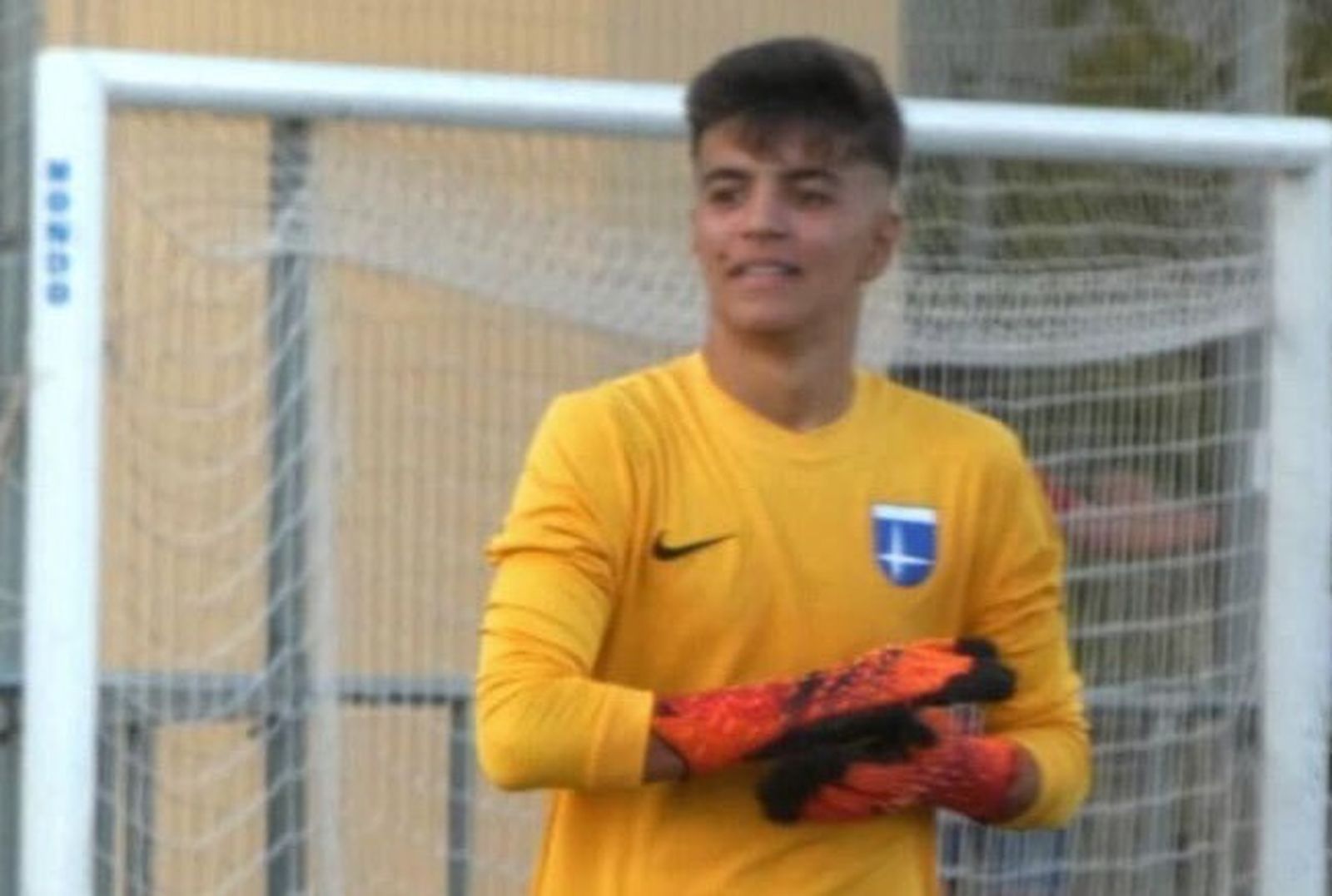 Diego Domínguez, portero jerezano del Altair, filial del Sevilla.