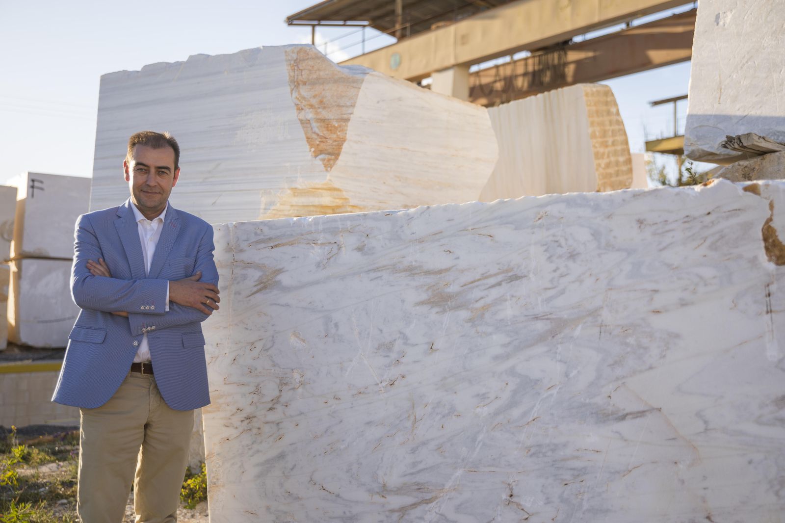 El presidente de la Asociación de Empresarios del Mármol, Jesús Posadas